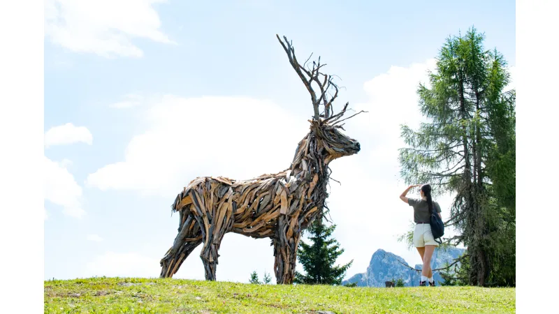 Der Hirsch von Fertazza: Kunst und Natur im Herzen des Val Fiorentina