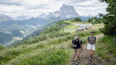 Trails between panoramas and Dolomite nature